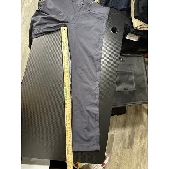 Western Rise At Pant Performance Chinos Navy Blue Size 31x32/34 - Picture 7 of 12